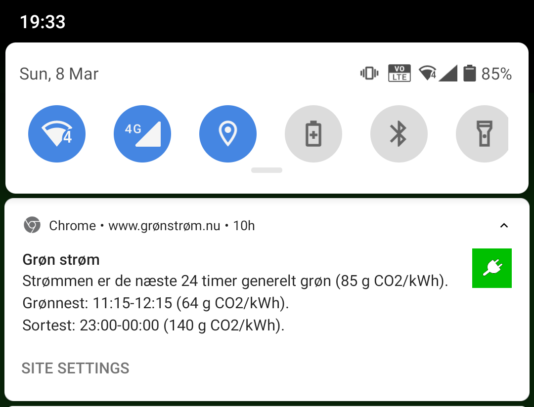 Push notification from grønstrøm.nu as of 2020-03-08